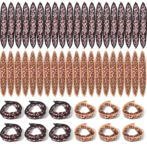 Bememo 40 rulos suaves para el cabello, rodillos de almohada sin calor durante la noche, rizadores de esponja de satén para dormir sin calor para