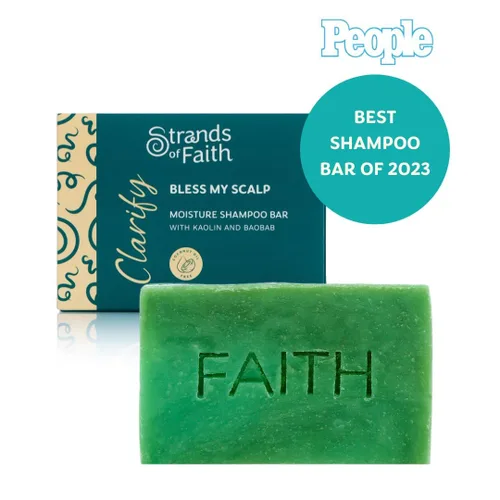 Miniatura 5 de Strands of Faith Clarify - Barra de champú hidratante que no se pela, infundida con ingredientes naturales, da a tus hebras la limpieza profunda