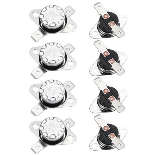 Miniatura 58 de uxcell KSD301 Termostato 32.0 °F/32 ° F 10 A Normalmente Cerrado N.C Ajuste Snap Disc Interruptor de temperatura para microondas, horno, cafeteras 2