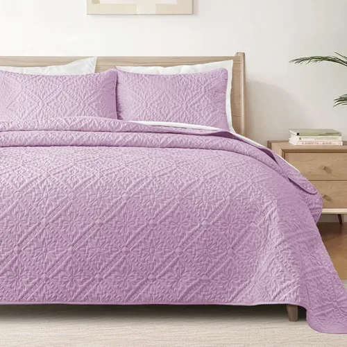 Miniatura 22 de Exclusivo Mezcla Juego de Edredón Individual, Cubrecamas Ligeras y Suaves con 1 Funda de Almohada, Edredones Modernos de Color Azul Aguamarina