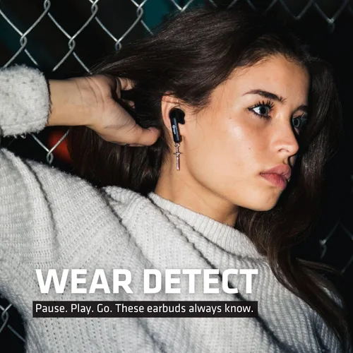 Miniatura 6 de Wicked Audio Auriculares Bluetooth inalámbricos Mojo 500 True Micrófonos de llamada claros Batería de larga duración Aplicación móvil Modos
