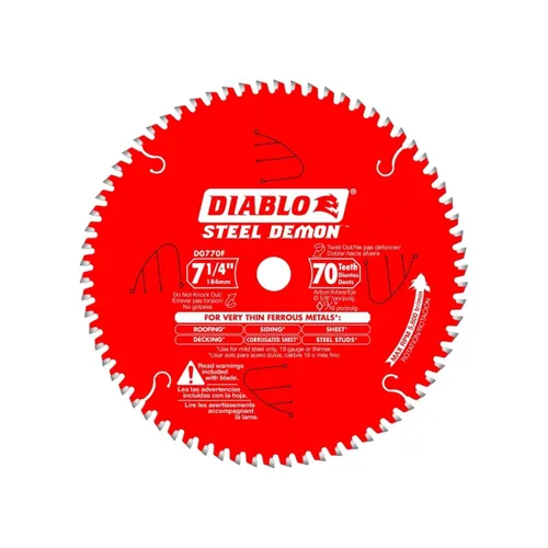 Miniatura 6 de Diablo Hoja de sierra para corte de metal Steel Demon Cermet II de acero de 8 pulgadas x 42 dientes – Vida útil hasta 25 veces más larga, cortes 10