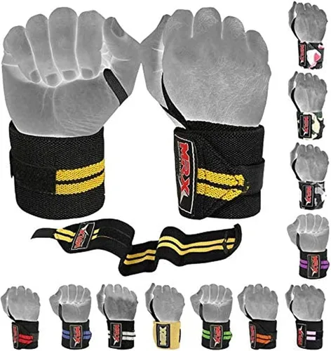 Miniatura 4 de MRX - Muñequeras para levantamiento de pesas, entrenamiento de gimnasio, soporte de muñeca, fisicoculturismo, entrenamiento, envoltura para Púrpura
