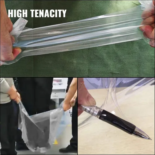 Miniatura 5 de Happybuy Película de invernadero de 25 x 40 pies, plástico transparente de polietileno de 6 mil de grosor, resistente a los rayos UV, resistencia