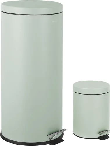 Miniatura 10 de happimess HPM1000B Oscar - Bote de basura de 8 galones con mini bote de basura gratis, moderno, a prueba de huellas dactilares para el hogar
