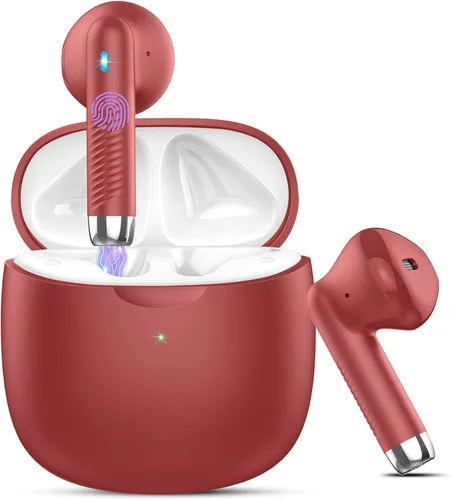 Miniatura 8 de Auriculares inalámbricos, auriculares Bluetooth 5.4 con graves estéreo, auriculares Bluetooth en el oído con cancelación de ruido y micrófono