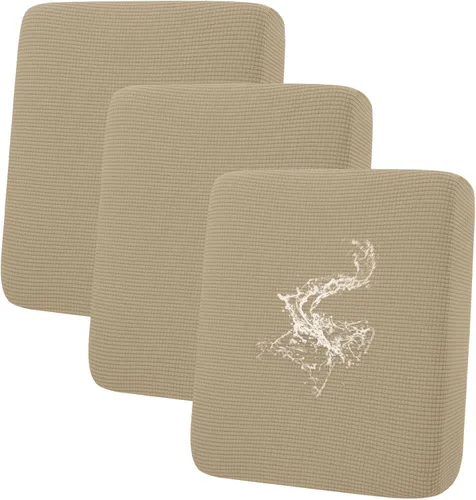 Miniatura 133 de hyha Fundas impermeables para cojines de sofá para mascotas, funda antideslizante para asiento de sofá para perros lavable, tela de jacquard Gris