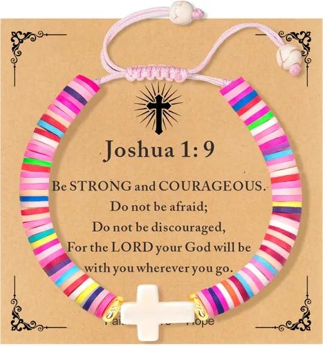 Miniatura 90 de Regalos navideños para niños, niñas adolescentes, mujeres, linda pulsera de cruz para niñas, regalos de Navidad cristianos para mujeres, ideas