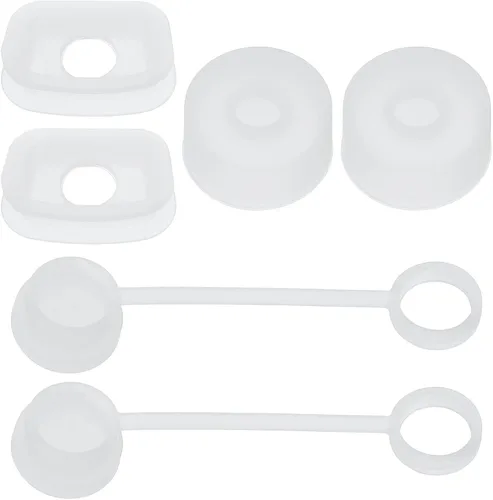 Miniatura 7 de PATIKIL Tapón de silicona para popote 1.0 de 40 onzas/30 onzas, juego de 6 accesorios para vasos que incluye 2 tapas para pajilla, 2 tapones