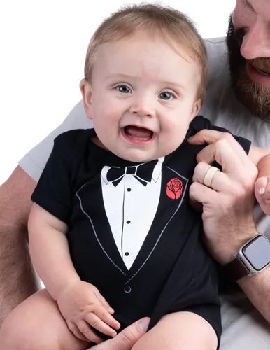 Miniatura 4 de Ann Arbor T-shirt Co. Bebé Esmoquin Bebé Divertido Humor Infantil Una Pieza
