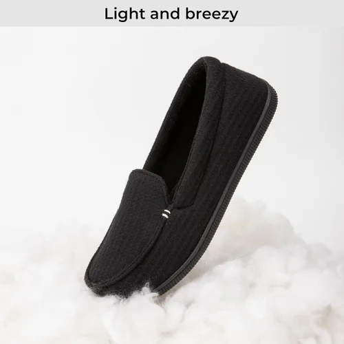 Miniatura 4 de EverFoams Mocasines de microgamuza transpirables para interiores y exteriores para mujer