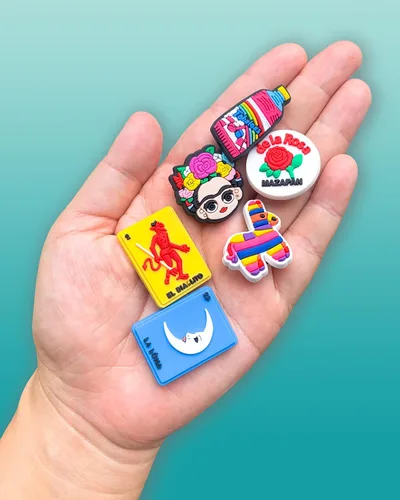 Miniatura 3 de Fohiahfce 35 dijes de inspiración mexicana para decoración de zapatos sandalias accesorios para adultos hombres mujeres regalos de fiesta Metal No