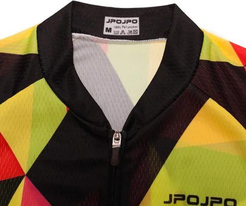 Miniatura 104 de Camiseta de ciclismo para mujer, manga corta y pantalones cortos de ciclismo acolchados para verano