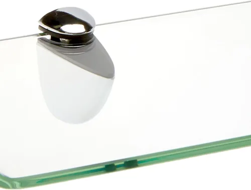 Miniatura 2 de Spancraft Glass Osprey6x18-Chrome Osprey Bent Estante de cristal, soporte cromado, 6" x 18
