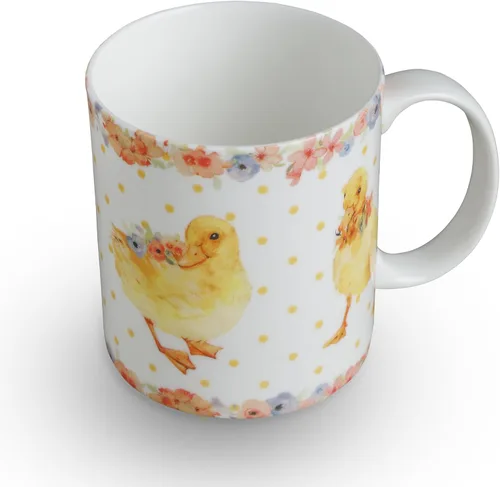 Miniatura 15 de Maison d' Hermine Taza de café con asas, tazas de porcelana fina de hueso, paquete de dos tazas de té para bebidas calientes, capuchino, latte, 015