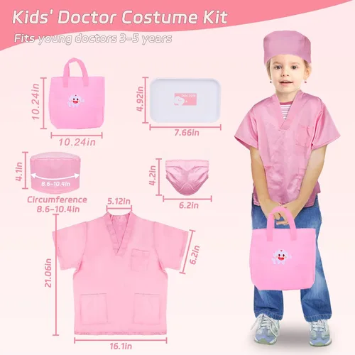 Miniatura 3 de Gifts2U Kit de dentista para niños, 42 piezas de kit médico para niños pequeños, juego de dentista educativo para niños, regalo para niñas y niños