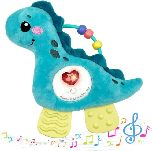 Juguetes suaves de actividad musical para bebés con sonido y luz, juguetes sensoriales para desarrollo infantil con mordedor, sonajero y texturas,