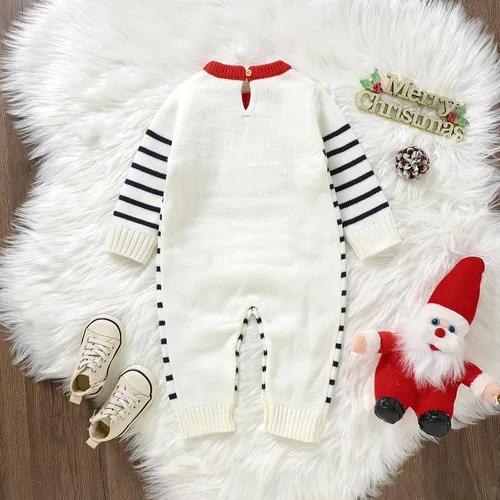 Miniatura 7 de sweetyhouse Traje de Navidad para bebé recién nacido, con estampado de Papá Noel, suéter de punto, ropa cálida de invierno