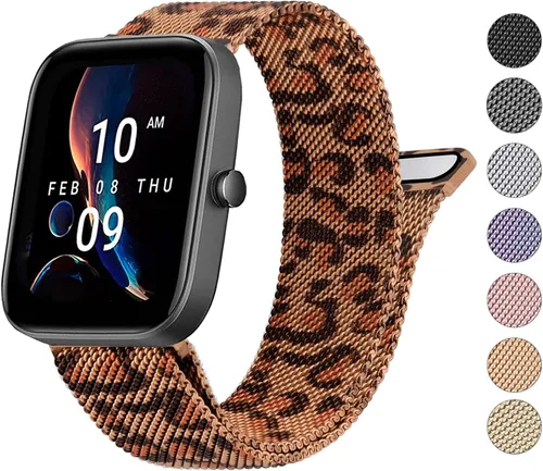 Miniatura 10 de Wanme Bandas de metal para Amazfit GTS 4 / GTS 4 Mini / GTS 3 / GTS 2 / GTS 2e / GTS 2 mini, correa de repuesto de acero inoxidable de liberación