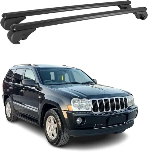 Miniatura 11 de OMAC USA - Barras portaequipajes con cerradura para portaequipajes de aluminio, 2 piezas para Jeep Grand Cherokee 1992-2001