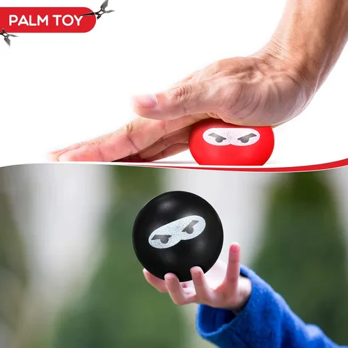 Miniatura 6 de 20 bolas ninja para aliviar el estrés, bolas sensoriales para el estrés a granel para niños y adultos, juguete de poliuretano elástico suave
