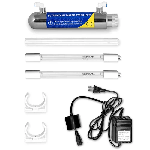 Purificador de agua de luz ultravioleta para toda la casa, esterilizador UV 55 Vatios, 12 GPM