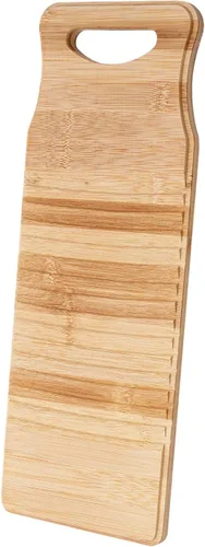 Miniatura 2 de Tabla de lavado de madera para lavar a mano, 15.7 pulgadas, de bambú, antideslizante, tabla de limpieza para lavado de manos, tabla de lavar a