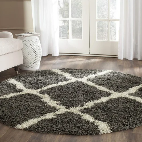 Miniatura 111 de Safavieh - Dallas Shag Collection SGD257A - Alfombra de área con diseño de enrejado de 10 x 14 pies