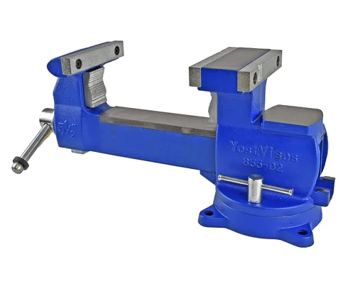 Miniatura 7 de Yost Vises 880-D2 Sistema de mordaza reversible combinada 20.3 cm de ancho de mandíbula de alta resistencia para tubos y banco de utilidad La