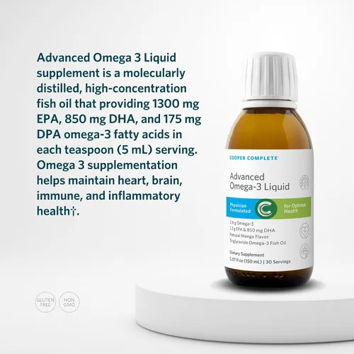 Miniatura 5 de Cooper Complete Omega 3 líquido avanzado, sabor a mango natural