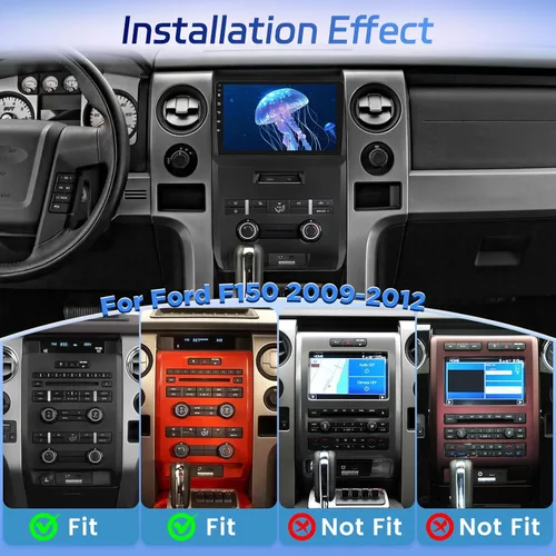 Miniatura 2 de Qualcomm 8 Core 4+64G - Radio de coche para Ford F150 F 150 F-150 2009-2012 - Carplay inalámbrico y Android Auto - 9 pulgadas 1280 * 720 pantalla