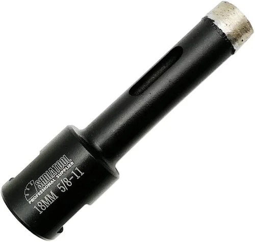 SHDIATOOL - Brocas de núcleo de diamante de diámetro 18mm para piedra dura, hormigón, mármol, granito, ladrillo, soldado con autógena por láser,