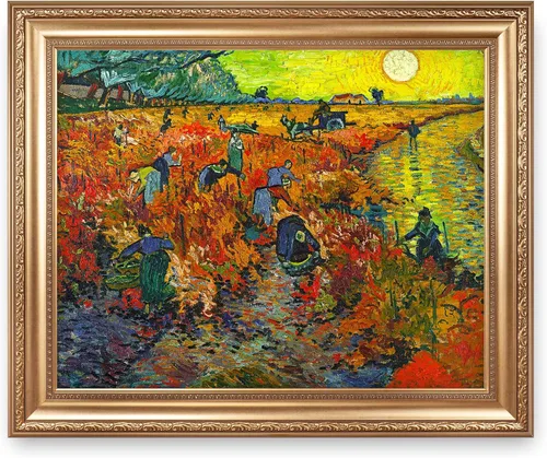 Miniatura 262 de A&T ARTWORK Noche estrellada sobre el Ródano de Vincent Van Gogh. Tamaño del marco: 36 x 30 pulgadas, tamaño de la imagen: 30 x 24 pulgadas