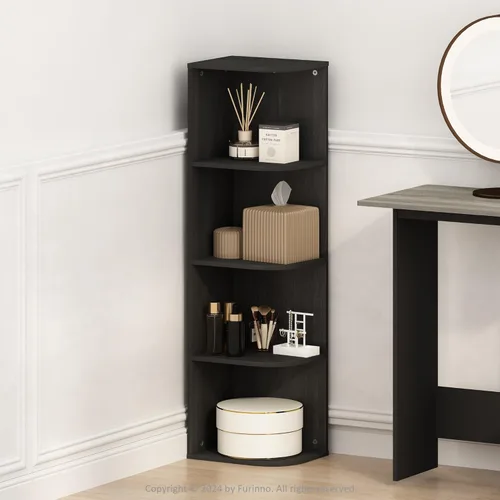 Miniatura 30 de Furinno Reed - Organizadores y almacenamiento de armario, organizador de armario de 5 niveles, estante abierto, para armario, dormitorio, sala