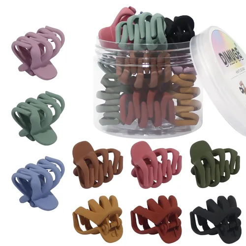 Miniatura 53 de 9 pinzas para el pelo de pulpo de 1.6 in, medianas y pequeñas, pinzas para el cabello ámbar Aceessories antideslizantes, agarres fuertes