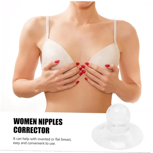 Miniatura 2 de GALPADA Corrector plano invertido de lactancia materna para mujeres, compacto para fácil transporte para pezones invertidos para mujeres