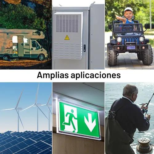 Miniatura 7 de Miady 12V 12Ah - Batería recargable de ácido de plomo sellada (paquete de 2)