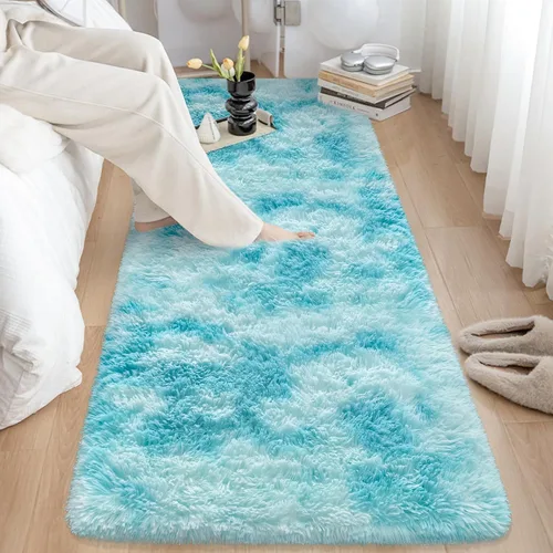 Miniatura 12 de Alfombras de pasillo beige de 2 x 6 pies para dormitorio, sala de estar, alfombra de felpa suave y esponjosa, alfombra de pasillo para pasillos