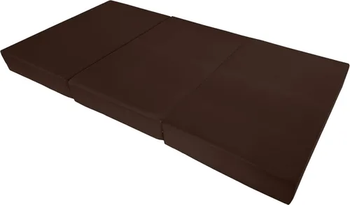 Miniatura 26 de D&D Futon Furniture - Cama de espuma triple plegable, colchón otomano plegable (negro, tamaño individual (6 x 39 x 75)