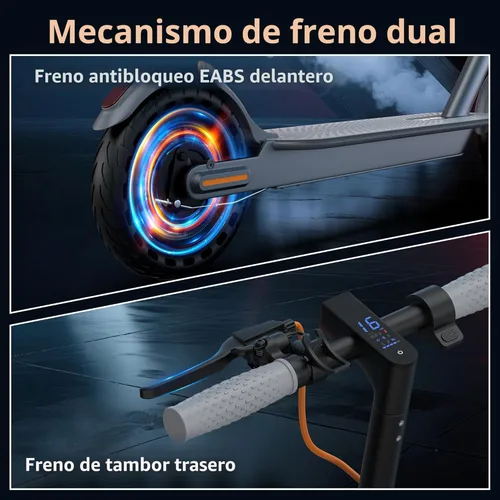 Miniatura 4 de NAVIC Electric Scooter with Dual Suspension, 8.5”/10" Tires, 350W/500W Motor, 19/22 Mph, Max 22/25/27/49Miles Range, Foldable E Scooter for Adults