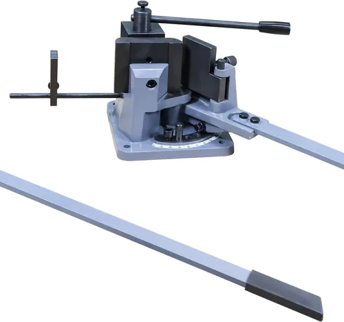 Miniatura 10 de KAKA INDUSTRIAL Dobladora Universal, Dobladora Manual de Metal, Acero en Tira, Acero Plano, Acero Redondo, Dobladora de Varilla de Acero Angular