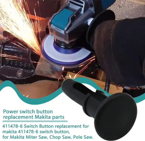 Miniatura 6 de Botón de interruptor 411478-6 para sierra ingletadora MAKITA LS1214 LS1013 LS1040 LS1212 2414B BLS712 BLS820 (2 piezas)