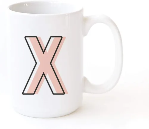 Miniatura 19 de The Cotton & Canvas Co. Candy Pop - Taza de café personalizada con monograma inicial con letra H y cerámica, para ella, para él