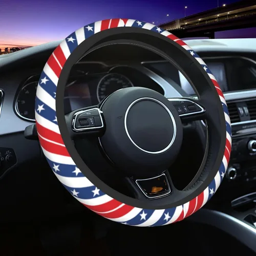 Miniatura 13 de Funda para volante MINIOZE de ojos malvados azules con luna mágica, accesorios para automóvil, linda para mujeres y niñas, universal de 15 pulgadas