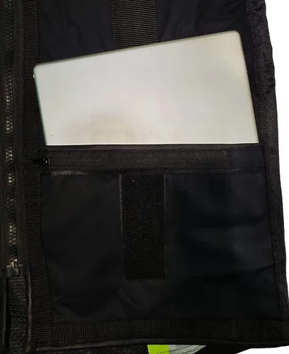 Miniatura 5 de SU500 Premium Surveyors Clase 2 Chaleco resistente, bolsillos para tableta y acolchado para el cuello Negro
