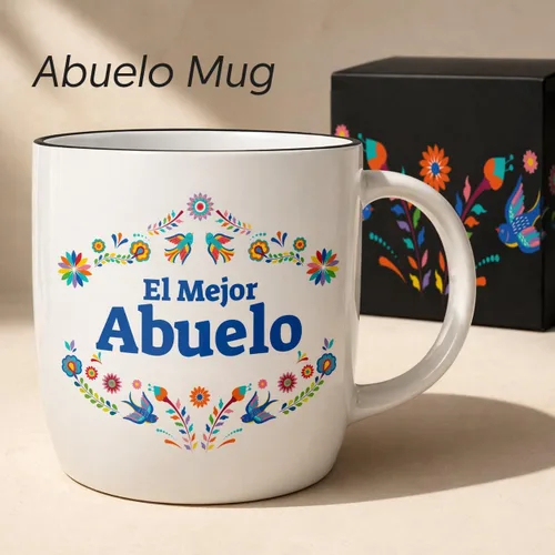 Miniatura 2 de Triple Gifffted Taza de café del mejor abuelo del mundo, El Mejor Abuelo Ideas de regalos en español para Navidad, Día del Padre, Navidad