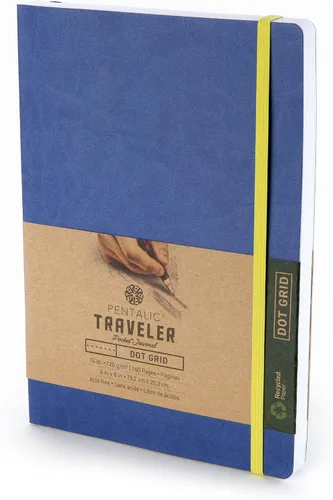 Miniatura 11 de Cuaderno de bocetos Travelers Dot Grid Pentalic Art, libre de ácidos