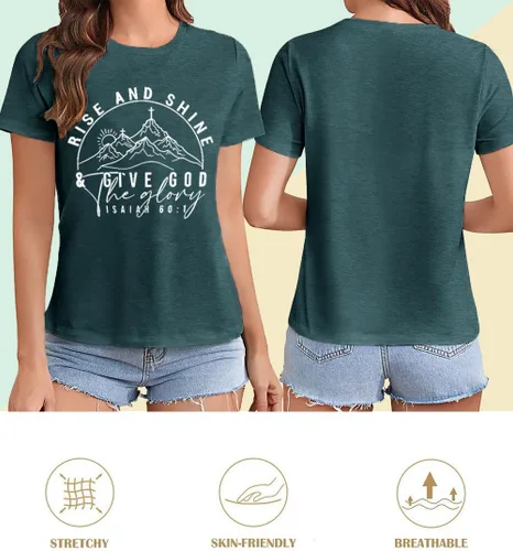 Miniatura 90 de Camisetas sin mangas de senderismo y montaña para mujer, divertidas camisetas de entrenamiento con gráficos de pino y amanecer, camisetas de verano