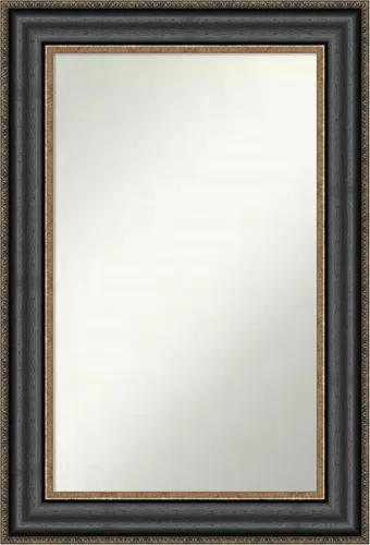 Miniatura 613 de Amanti Art Espejo personalizado, espejo de baño negro puente, espejo de pared o espejo de tocador de baño sobre el fregadero (26 x 26 pulgadas)
