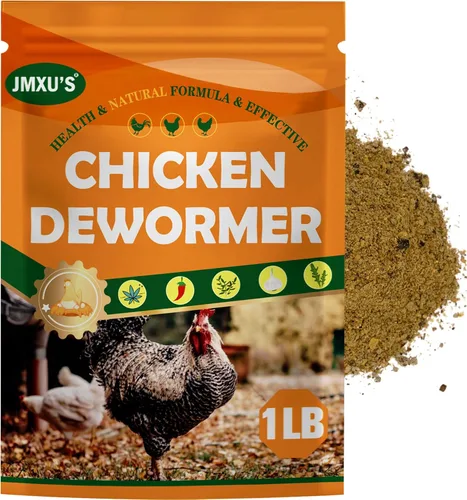 Polvo Desparasitante para Pollos de Jmxu, Fórmula Natural de Desparasitante Avícola, Polvo Desparasitante para Gallinas Ponedoras, Suministros de